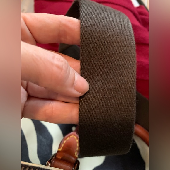 Dooney & Bourke zebra pattern Genuine Leather and crossbody/shoulder Handmade. - Picture 10 of 16